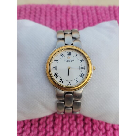 Vintage Raymond Weil Geneve Men's Watch | 36mm | Swiss Made Quartz Two-Tone - Picture 2 of 8